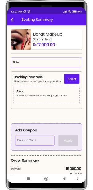 service details